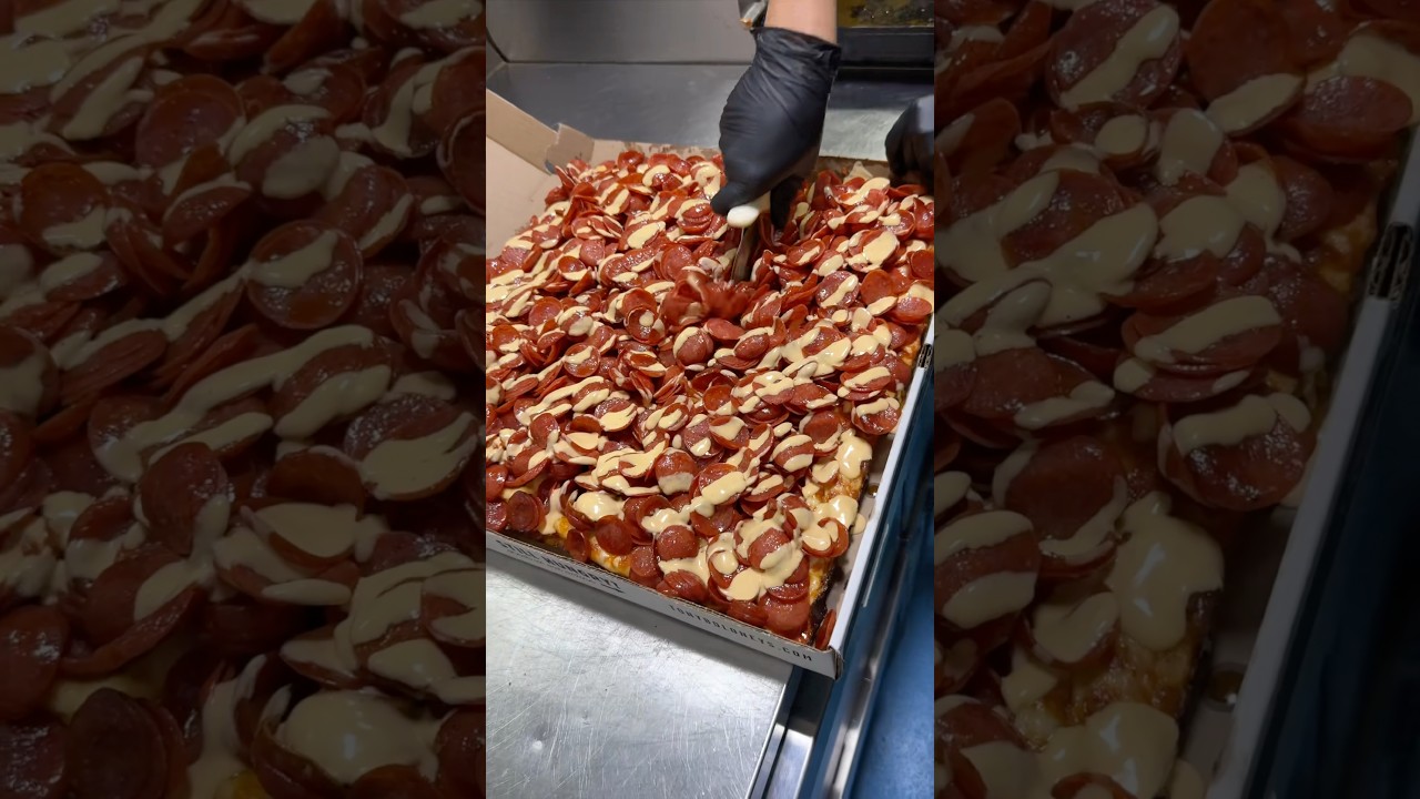 JUST THE RIGHT AMOUNT OF PEPPERONI! 🍕🤤 #DEVOURPOWER