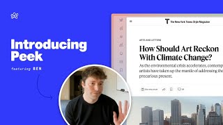 Arc Browser | Introducing Peek, with Ben screenshot 4