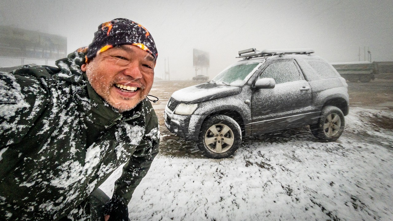 0° GRADOS: Cruzando la Carretera Central bajo la NIEVE 😱