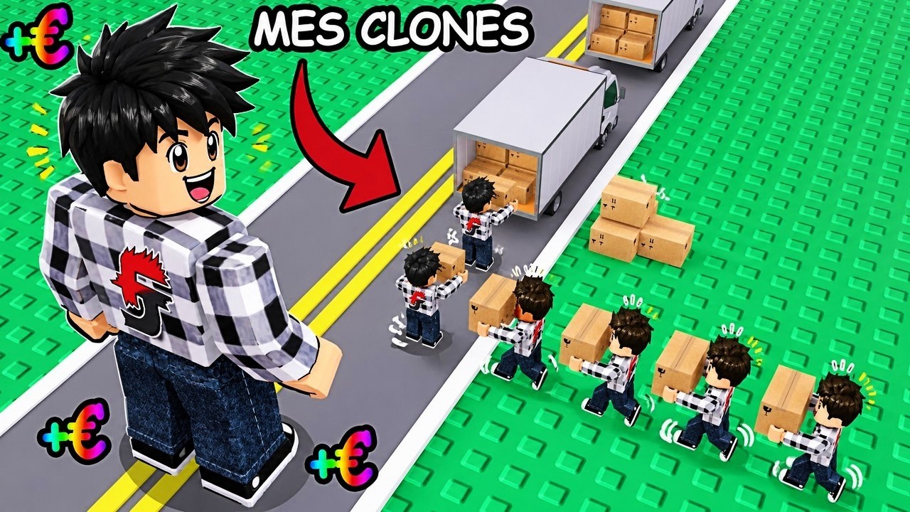 Je fais apparaître des CLONES pour TRAVAILLER POUR MOI sur Roblox...