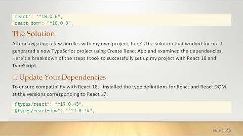Upgrading to React 18 with TypeScript
