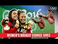 Women's 15 highest scored Dives at Rio 2016!