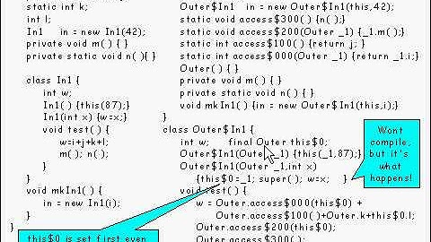 Java Tutorial 21.02: Non-static member classes