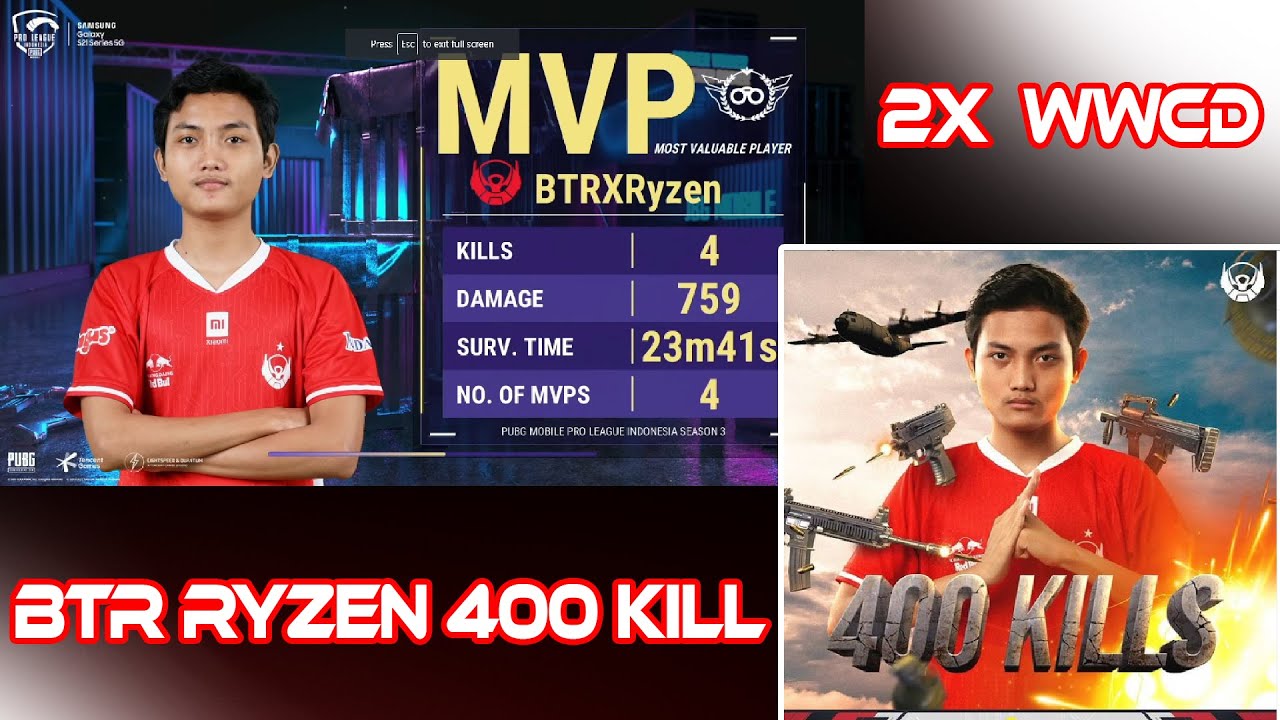 BTR RYZEN 400 KILL || 2x WWCD PMPL S3 SW D2