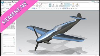 WW109 Fighter Plane  Part 2  Wings  Siemens NX 12 Training  Surfaces