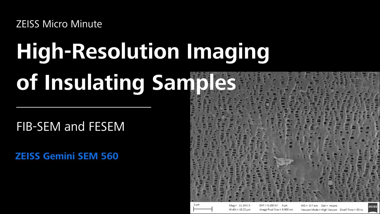 High-resolution Imaging of Insulating Samples | FIB-SEM & FESEM | ZMCC Live Demo | Episode 10