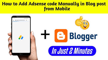 how to place adsense ads on your website | how to place adsense code on blogger