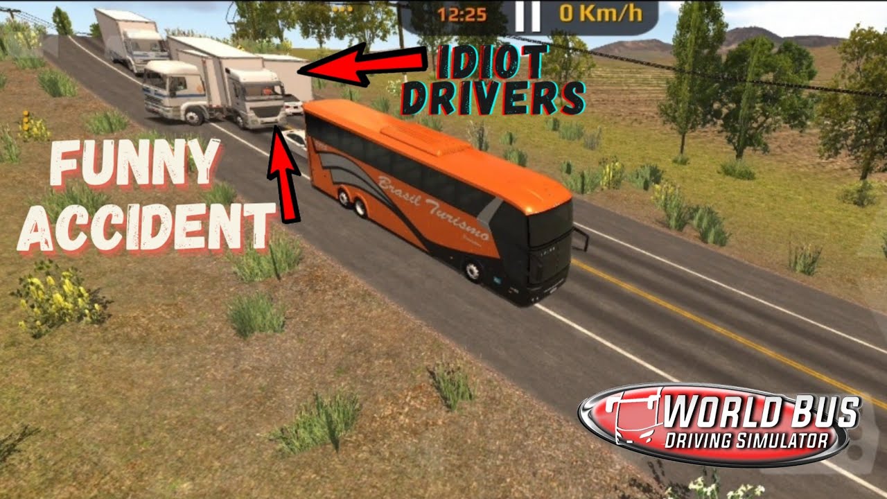 Funny Accident | IDIOT Drivers🤦| World Bus Driving Simulator | Android Gameplay