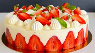 RECIPE OF STRAWBERRY WITH DIPLOMAT CREAM !! FRESH, LIGHT AND UNCTUOUS!!