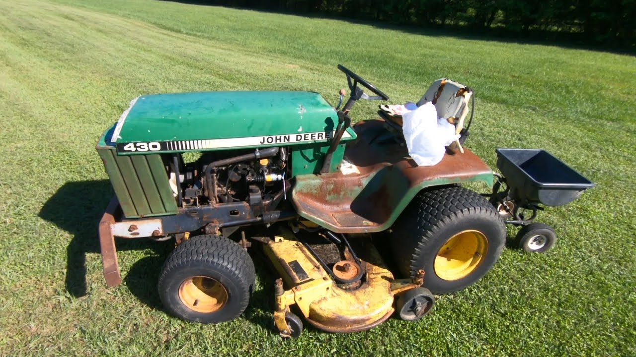 Мне достался этот дизельный газонный трактор БЕСПЛАТНО! Давайте его починим! John Deere 430