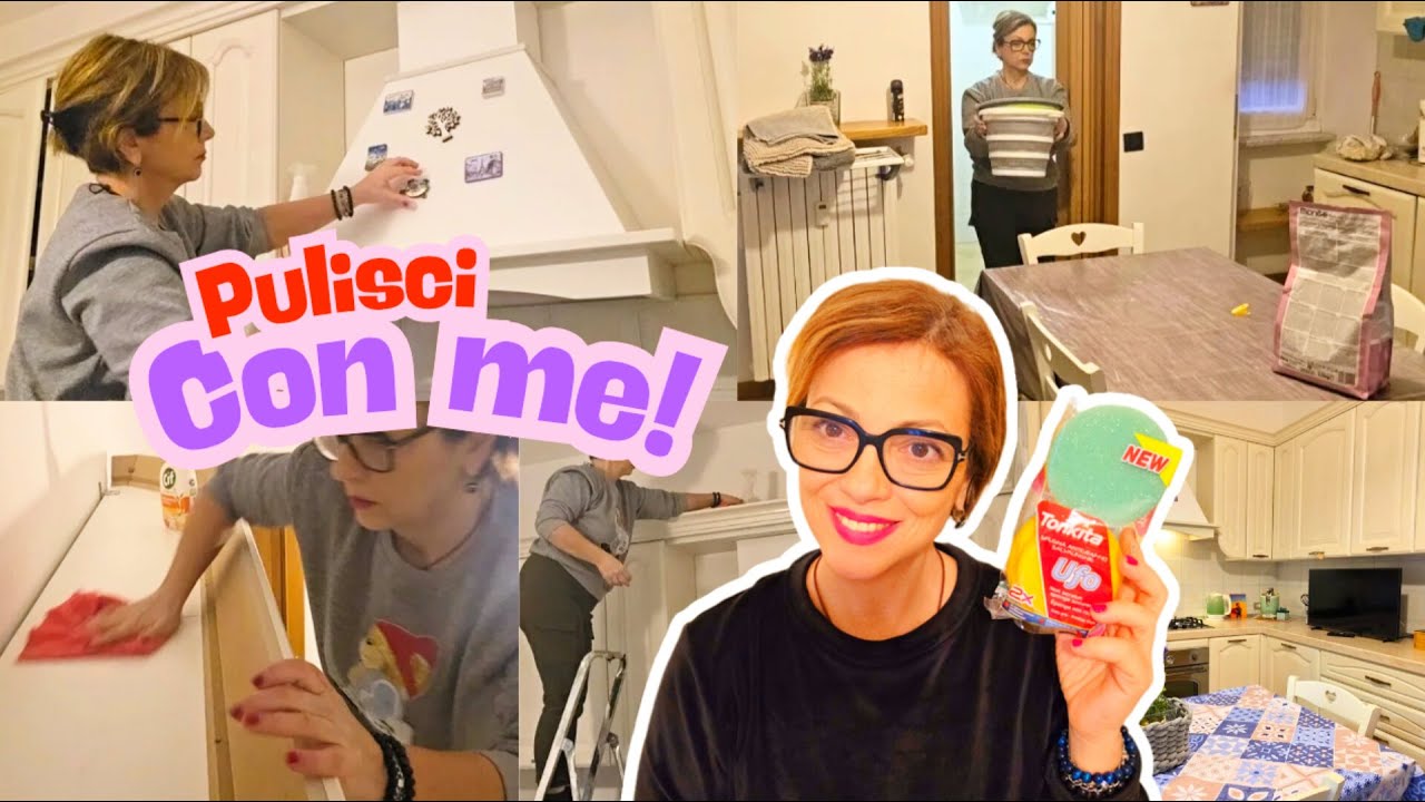 VLOG CON PULIZIE PROFONDE/LAVANDERIA/CUCINA...POLPETTONE CHIACCHIERE😱