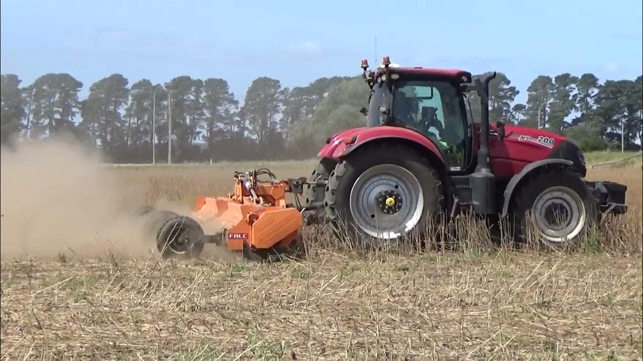Mill Farm Poppy Stubble Mulching Part 1 YouTube