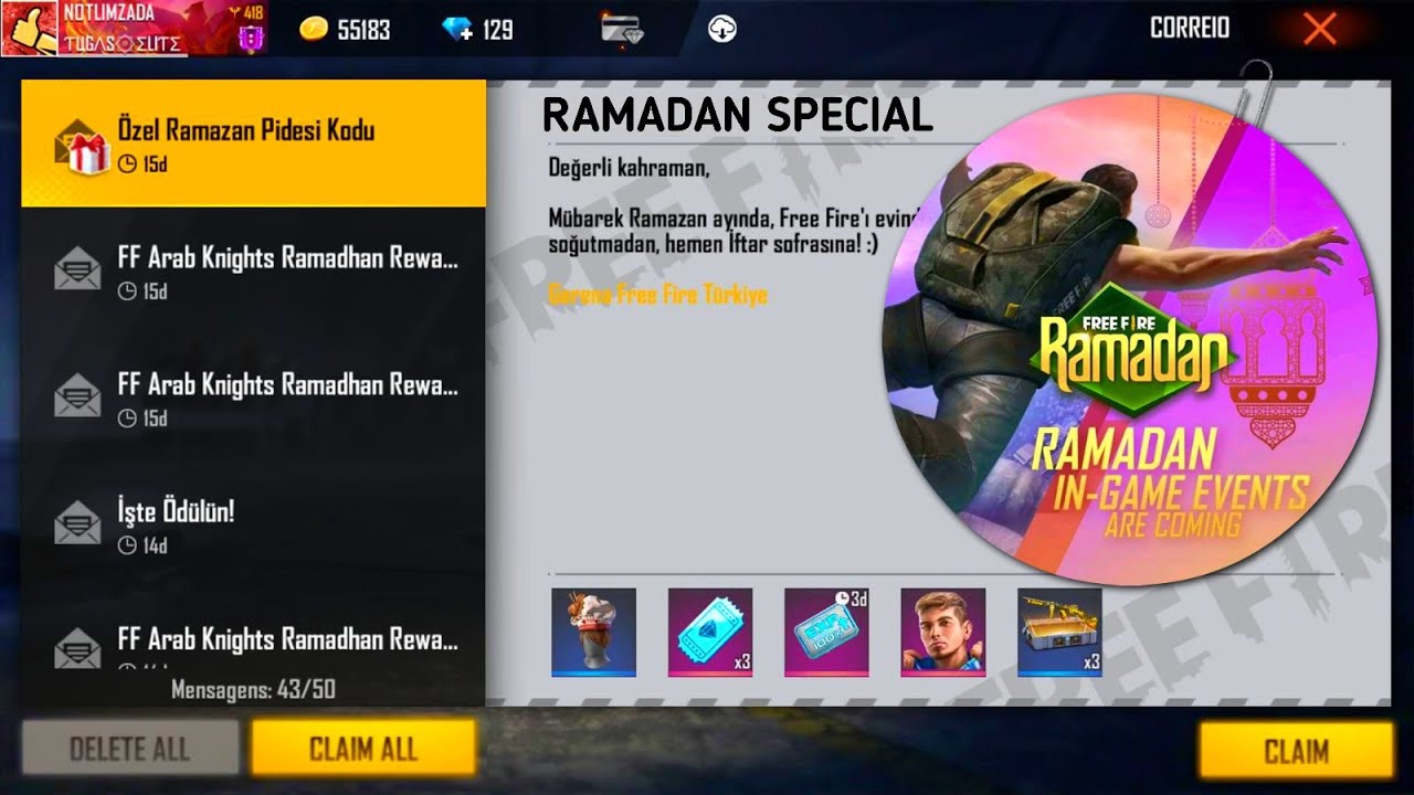 free fire ramadan event | free fire redeem code today | free fire ramadan event redeem code