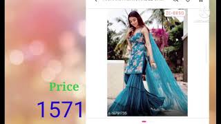 Messho Haultrendy Dresskurta Palzoo,Gown