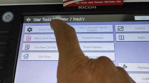 Checking ipv4 address for Ricoh mpc 3003 machine