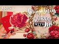 Asmr aesthetic journaling spring series collage 3 scrapbooking  simple journal with me  relaxing