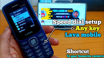 How to enable speed dial in lava keypad phone || speed dial on lava phone