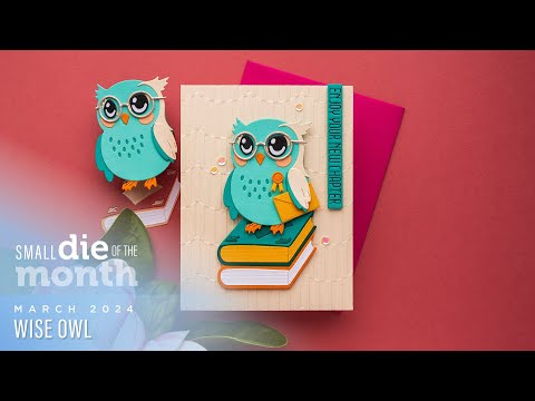 Spellbinders March 2024 Small Die of the Month – Wise Owl