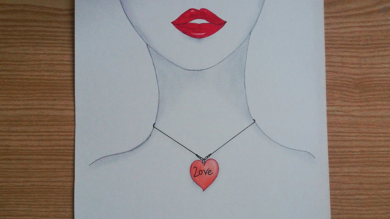 Half face girl drawing Easy drawing for girls How to draw a girl