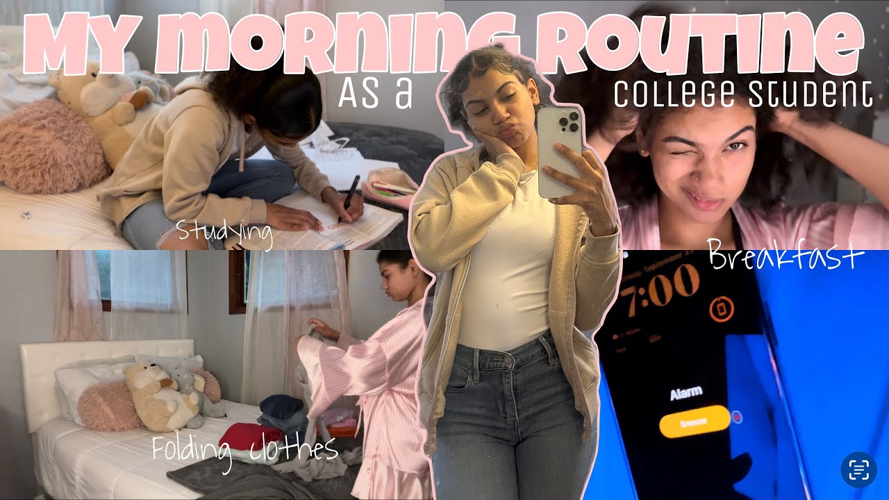 My *current* Morning Routine as a freshman in college - YouTube