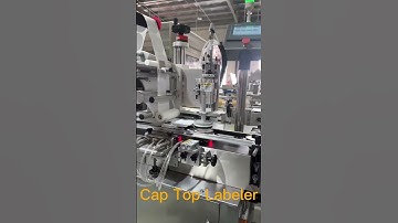 Automatic sticker labeling machine on top,Label machine on cap top,top of bottle labeling machine