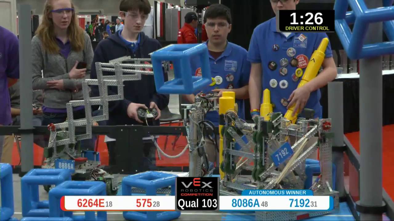 2015 VRC Sci Q103 - 6264E 575 vs 8086A 7192 - 41 to 68 - VEX Worlds 2015 - Science Division