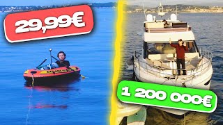 Nuit dans un bateau à 1200000€ VS Nuit dans un bateau à 29,99€