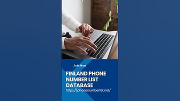 Finland Phone Number List Database | Phone Number List