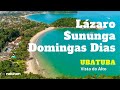 Praia do Lázaro, Praia da Sununga e Praia Domingas Dias - Ubatuba Vista do Alto, imagens aéreas.