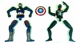 Assemble toys Venom Vs Captain America Avengers toys