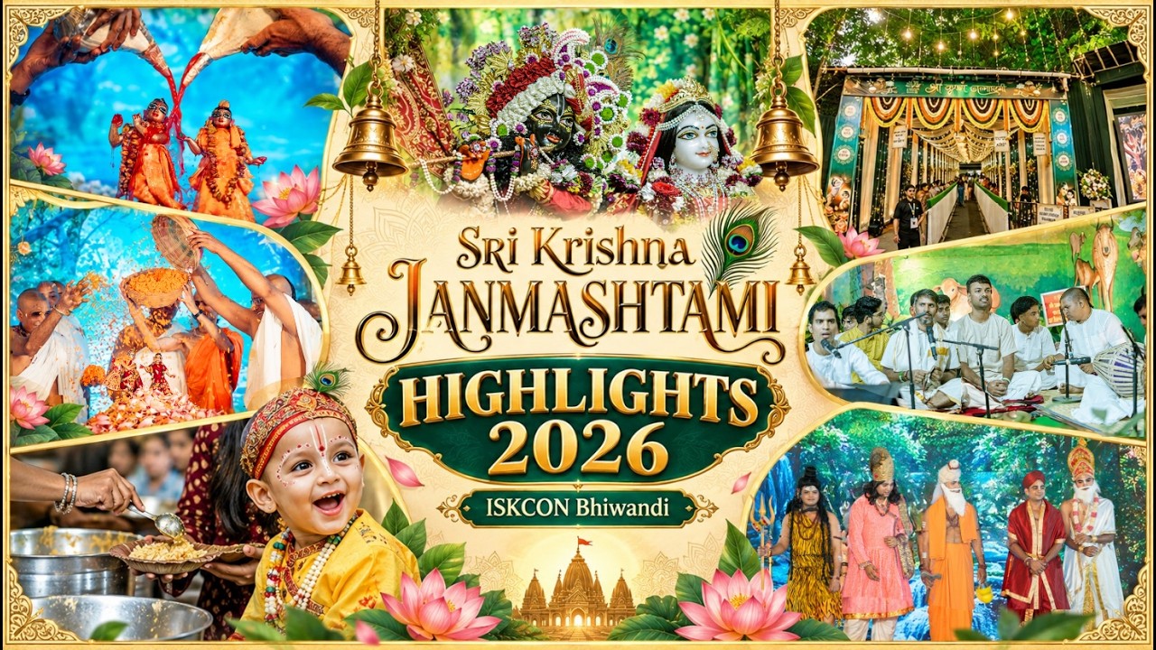 Sri Krishna Janmashtami 2026 Highlights | Grand Celebration | ISKCON Bhiwandi