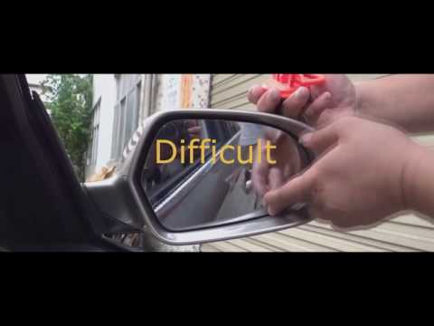 Replace SIDE rear view mirror GLASS in few SECONDS !!!