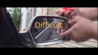 Replace SIDE rear view mirror GLASS in few SECONDS !!!