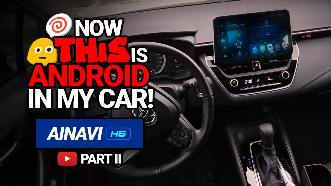 AINAVI H6 🤖 Android Stereo Review Part 2 on the Toyota Corolla 2020 LE! Install \u0026 First Impressions