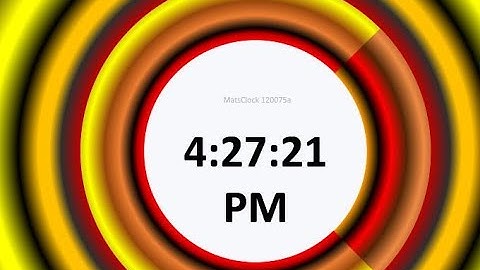 MatsClock 120075 - Free PowerPoint Digital Clock PPT Slide