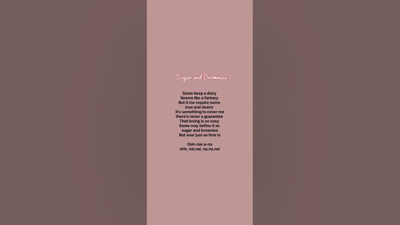 Dharia - Sugar and brownies song (Lyrics)🤎 #dharia #song