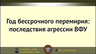 Год бессрочного перемирия: последствия агрессии ВФУ