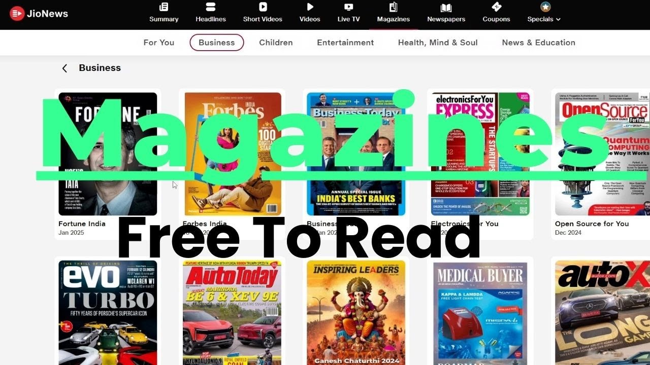 Read Magazines like Forbes, Fortune and Many Free Here.