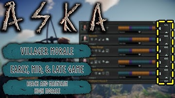 ASKA - Reaching & Maintaining High Villager Morale - Expert Tutorial Guide
