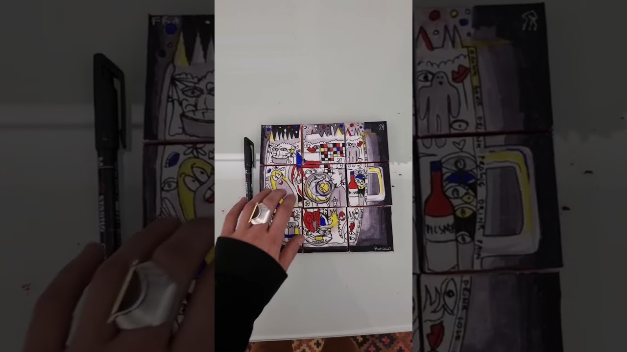 DrinkBeerDrinkPrague 🍺Marker colors 5x5x9, 2022.