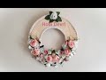 Wall Hanging, Door Wreath With Placemat,  Eski Hasır Supla ile Kolay Kapı Süsü Yapılışı