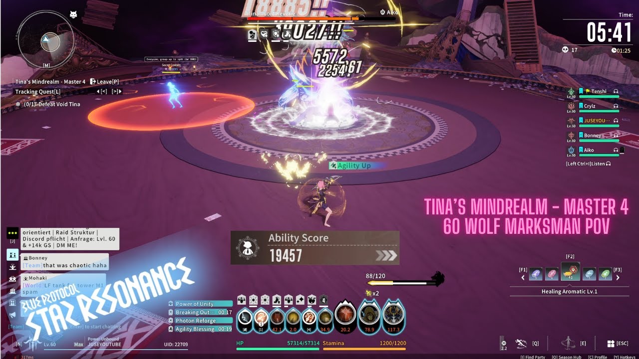Tina's Mindrealm- Master 4 (60 Wolf Marksman PoV - 19457 AS) | Blue Protocol Day 27