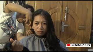 Cewek sedih di potong cepak  Full Video / Girl sad while get buzzcut
