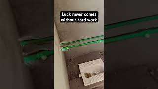 Hard Work Behind Plumbing  Life 💪🔥 People See Luck, But Not The Hard Work 😅