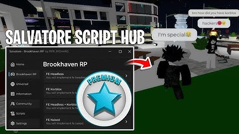 [NEW] Salvatore Script Brookhaven Hub (Troll) | Hydrogen/Fluxus/ArceusX/Delta/VegaX | Roblox Script