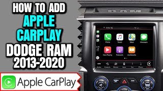 Ram Apple CarPlay Upgrade, 20132019 Dodge Ram Uconnect 8.4 Apple CarPlay Android Auto Upgrade