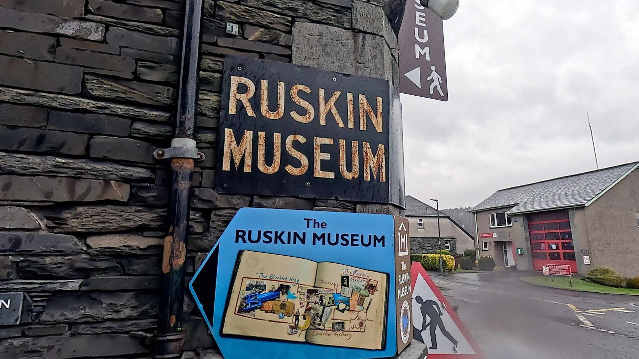 Visiting the Ruskin Museum on a rainy day in Coniston.