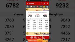 Keluaran togel magnum 4d 06/09/2017 (rabu) screenshot 1