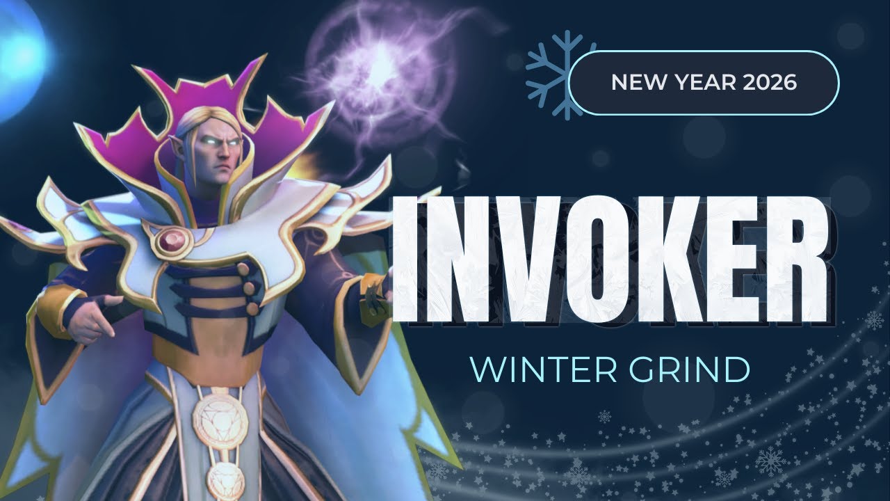 INVOKER Winter Grind ❄️ | New Year 2026 Dota 2 Ranked Live