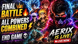 FINAL BATTLE 😱🔥 | ALL ANIME LEGENDS IN BGMI ⚡ | AERIX LIVE #bgmilive #shortslive